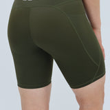 ES16 Performance Tights Army Green with side pockets