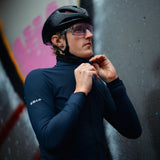 ES16 Long Sleeve Cycling Fleece Supreme unisex. Dark Blue.