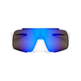 ES16 Enzo cycling glasses. White with blue lens.