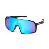 ES16 Enzo cycling glasses. Black with ice blue lens.