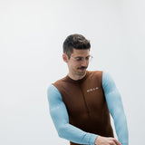 ES16 Supreme Long Sleeve Jersey. Brown / Blue