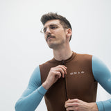 ES16 Supreme Long Sleeve Jersey. Brown / Blue