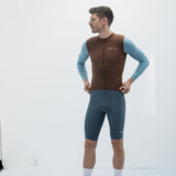 ES16 Supreme Long Sleeve Jersey. Brown / Blue