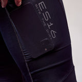ES16 Long Cargo Cycling Pants Supreme unisex - with pad and pockets. Black