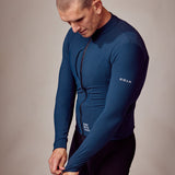 ES16 Long Sleeve Cycling Fleece Supreme unisex. Dark Blue.